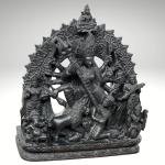 1.5ft Hand Carved Black Stone Maa Durga Idol For Home | Jaipurio